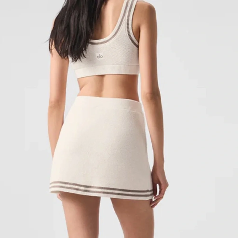 Tennis club sweater knit skirt and top set